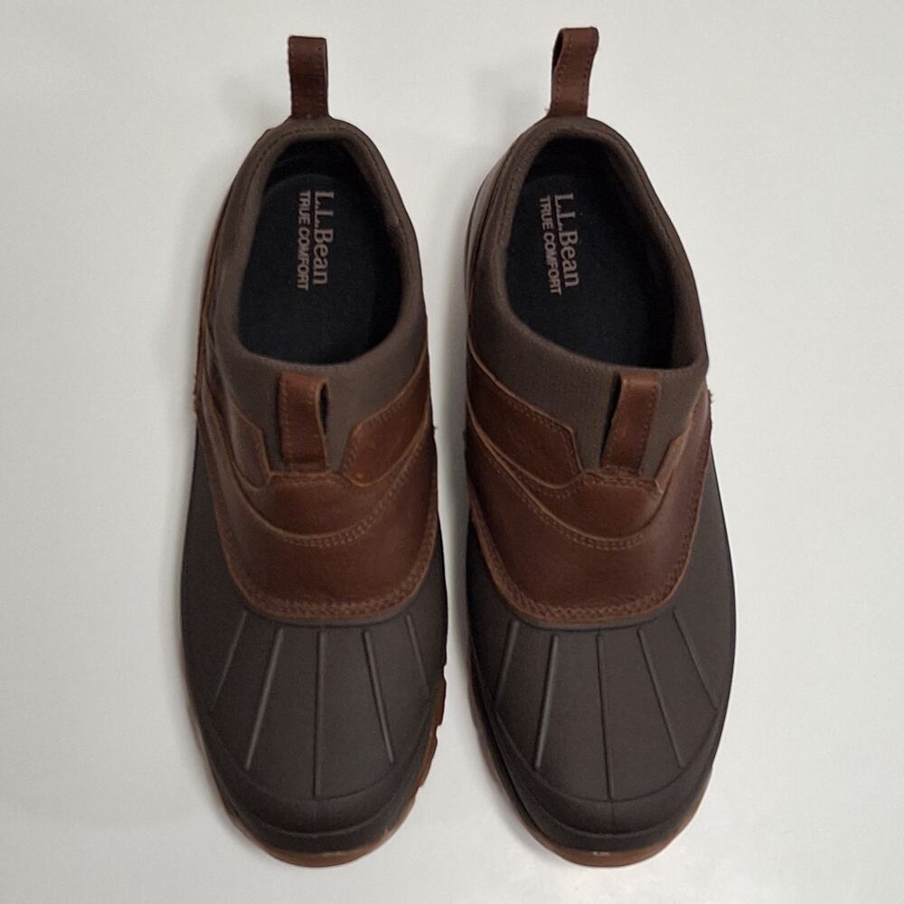 LL Bean Storm Chaser 5 Boots Mens Size 12M Slip On Waterproof WetIceTech Brown - Picture 7 of 9
